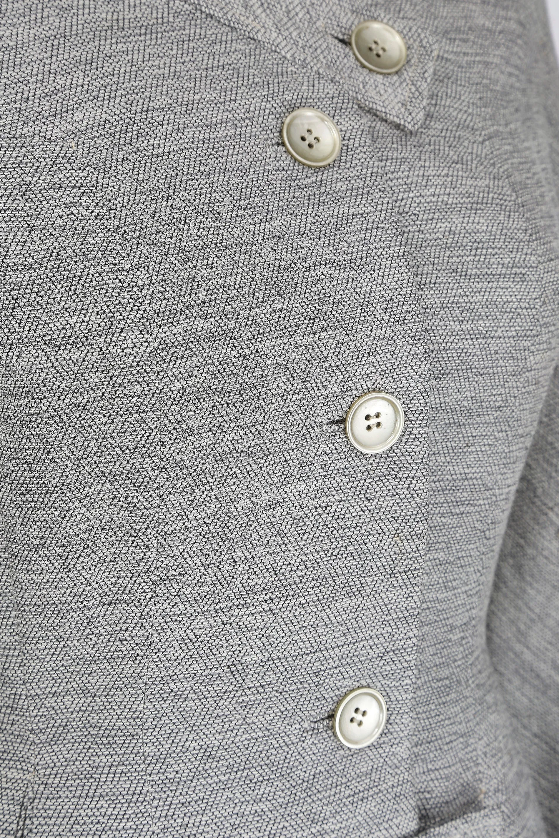 1940s Schleisner Co Flecked Grey Wool Jacket