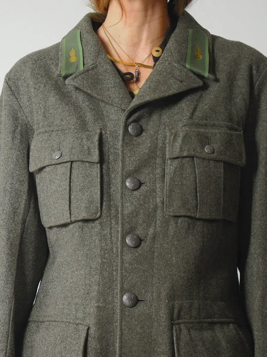 1945 Swedish Military Issue Wool Coat