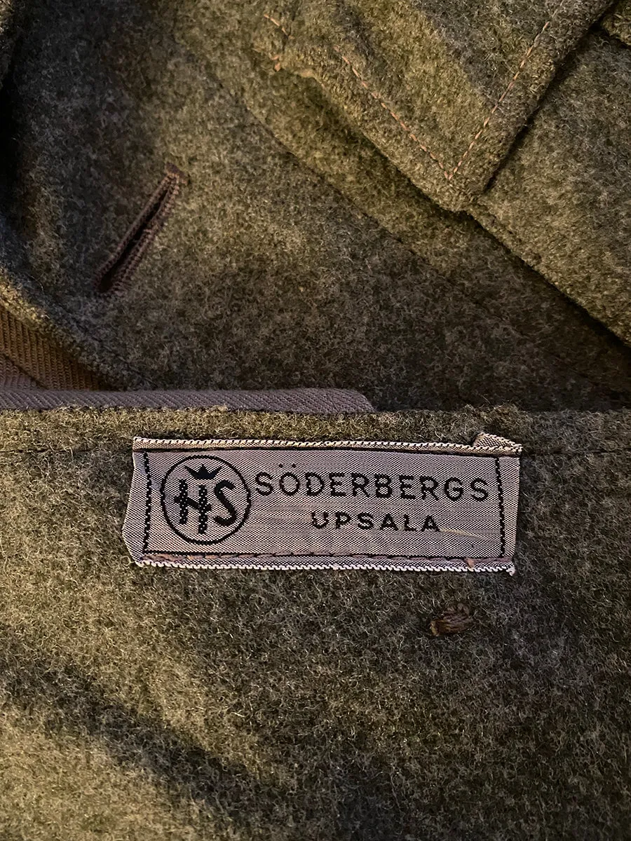 1945 Swedish Military Issue Wool Coat