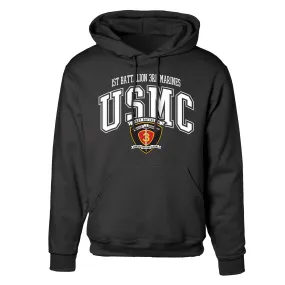 1st Battalion 3rd Marines Arched Hoodie