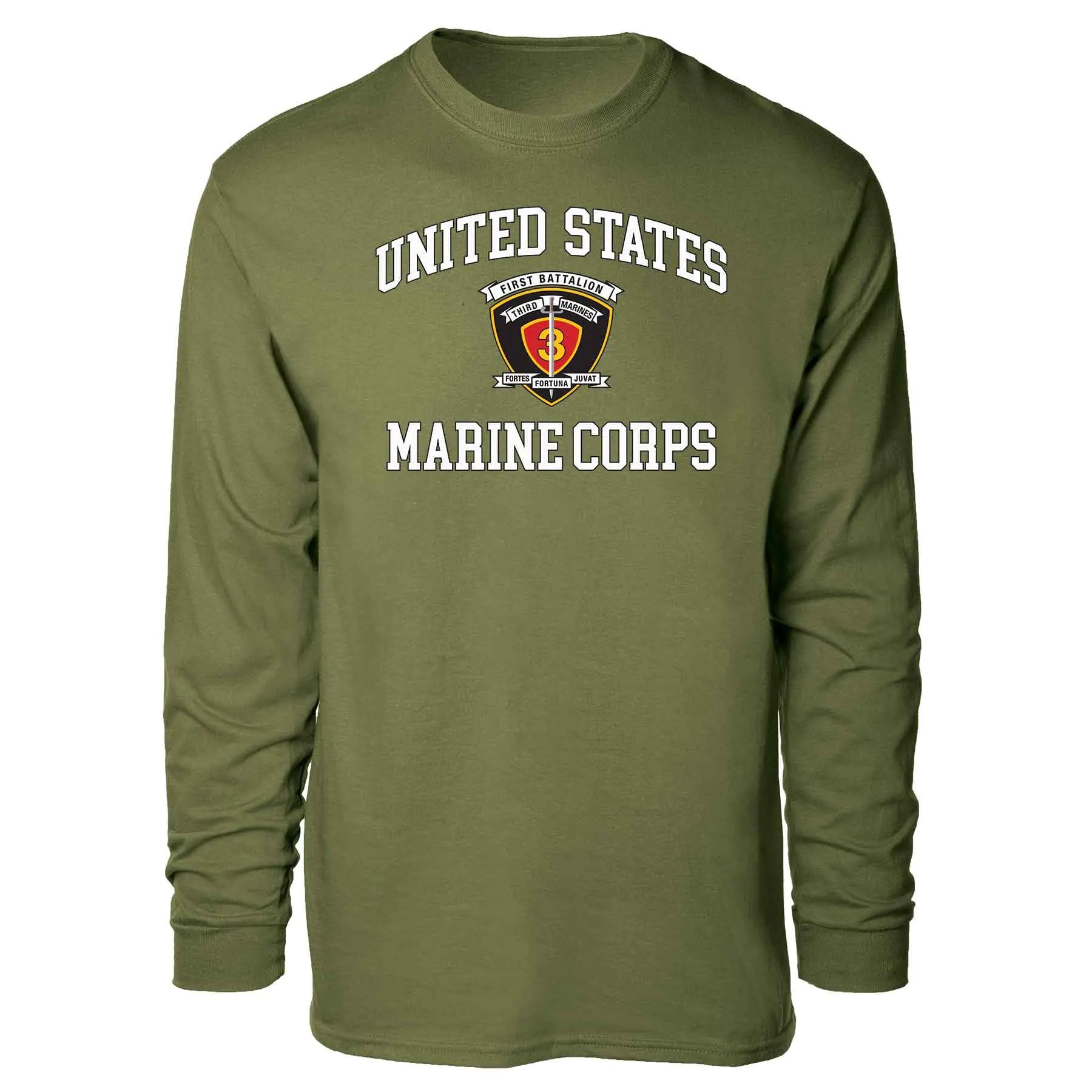 1st Battalion 3rd Marines USMC Long Sleeve T-shirt