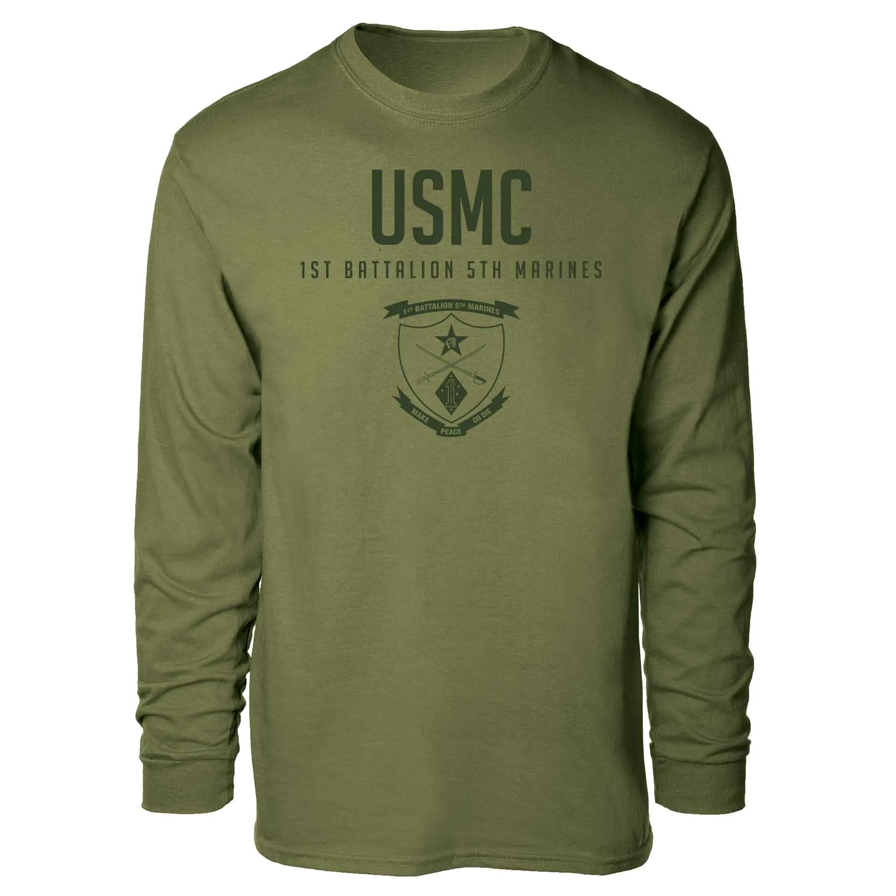 1st Battalion 5th Marines Tonal Long Sleeve T-shirt