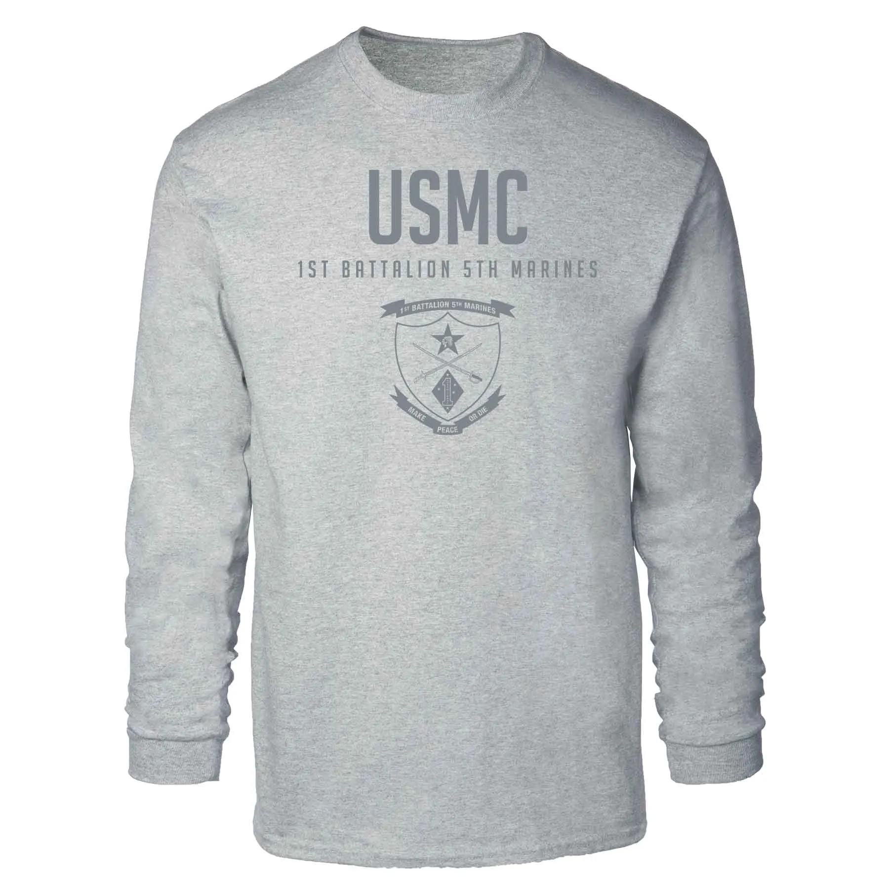 1st Battalion 5th Marines Tonal Long Sleeve T-shirt