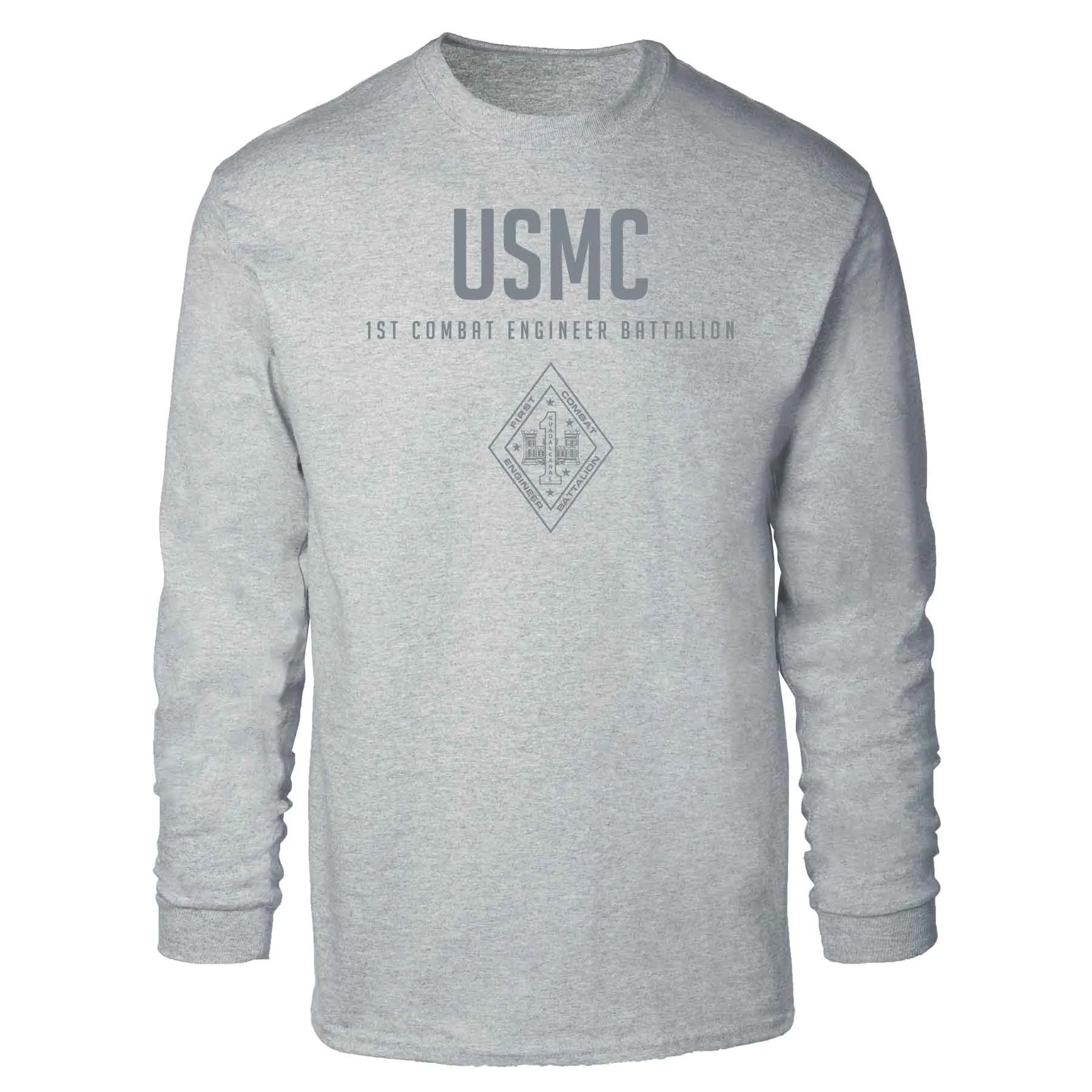 1st Combat Engineer Battalion Tonal Long Sleeve T-shirt