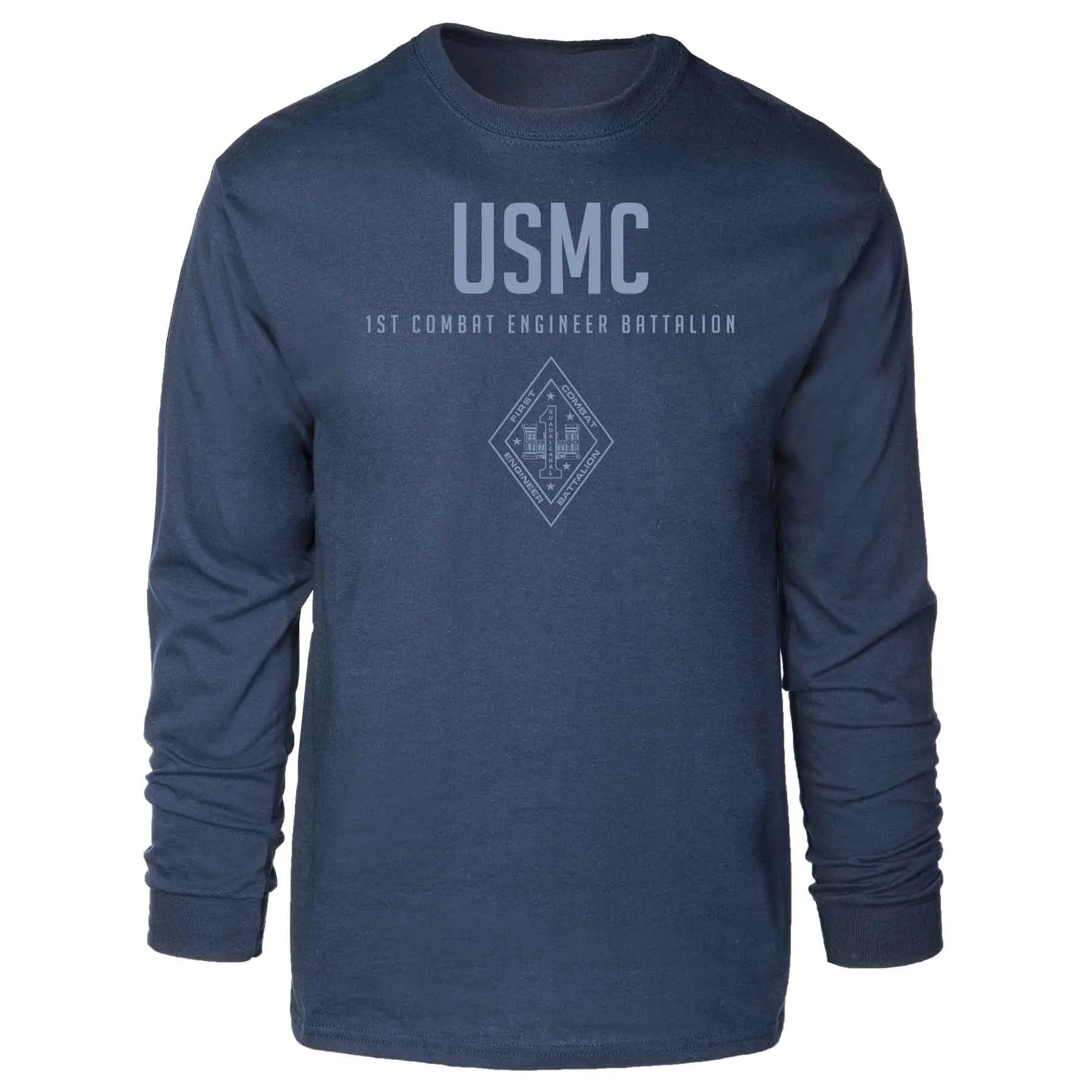 1st Combat Engineer Battalion Tonal Long Sleeve T-shirt