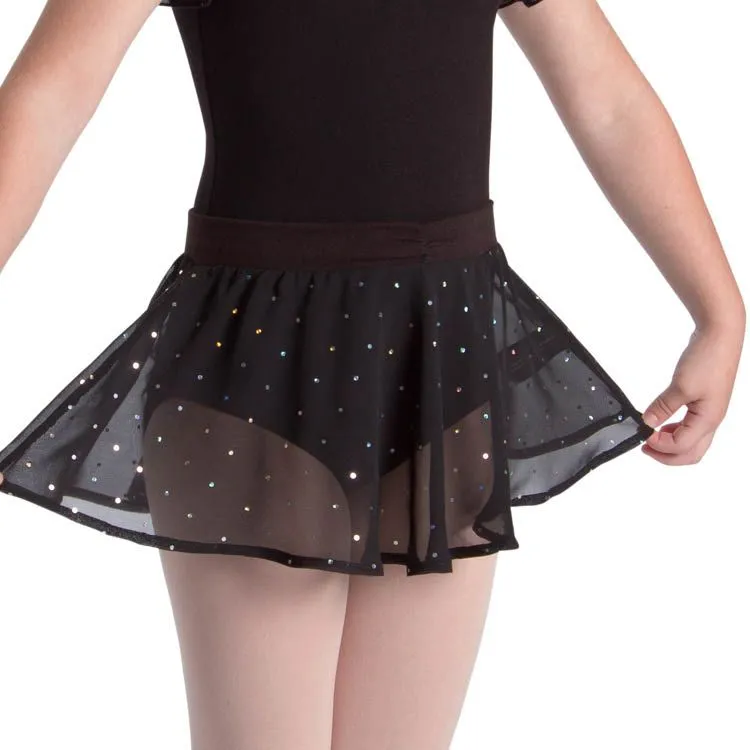 A55161G - Bloch Olesia Sequin Spotted Girls Skirt