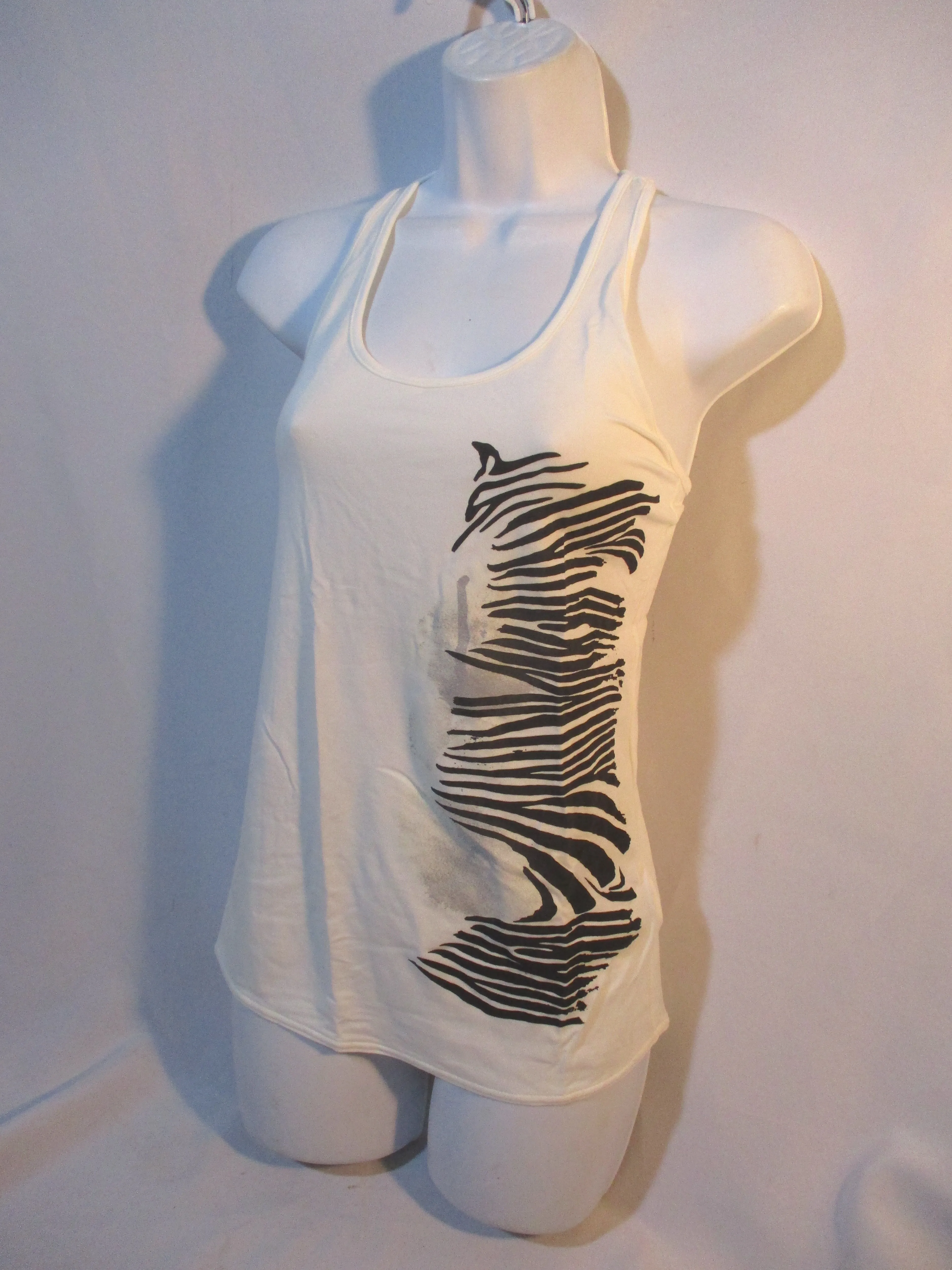 ADIDAS STELLA MCCARTNEY Racerbank Tank Top Zebra 36