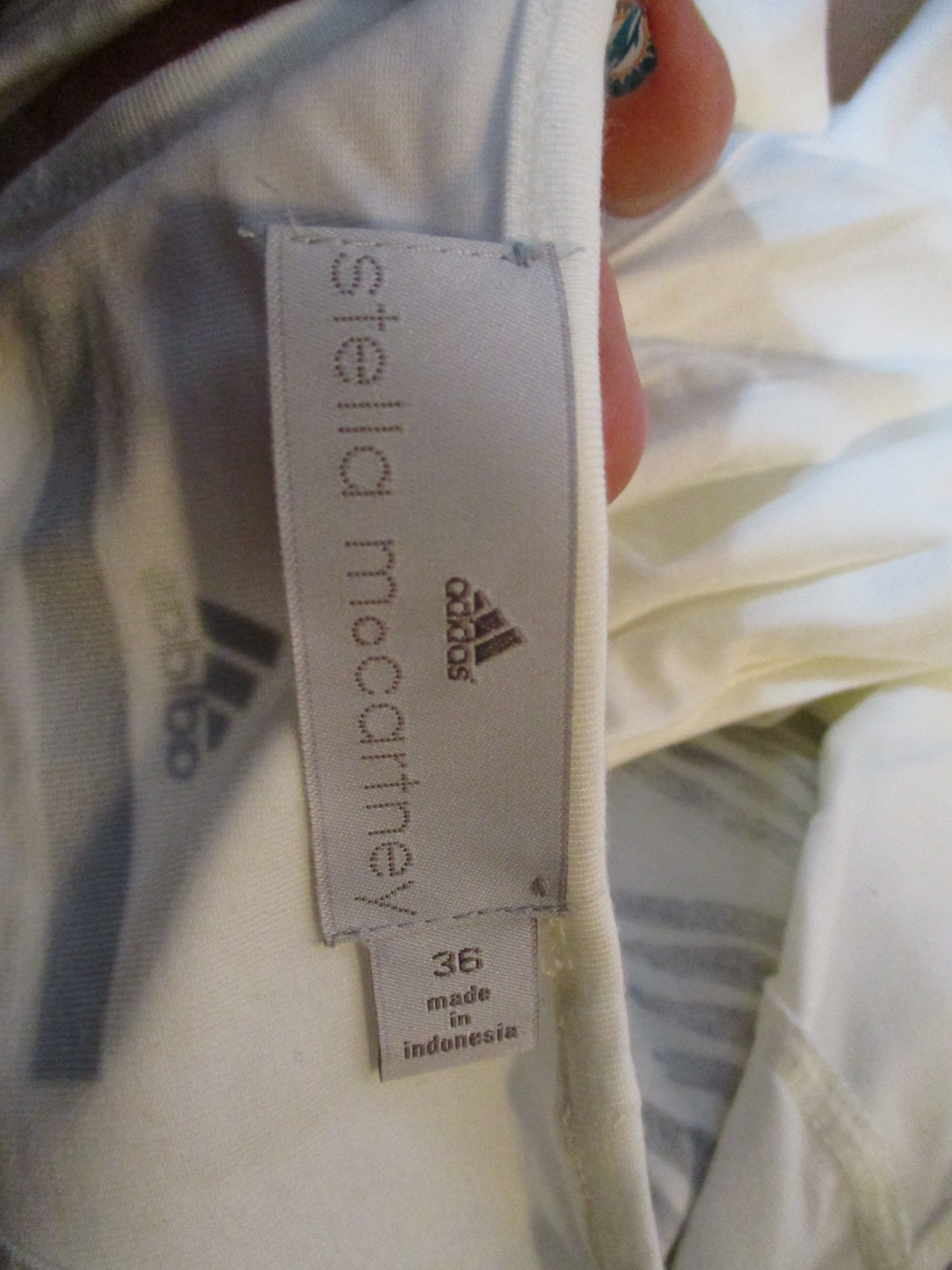 ADIDAS STELLA MCCARTNEY Racerbank Tank Top Zebra 36