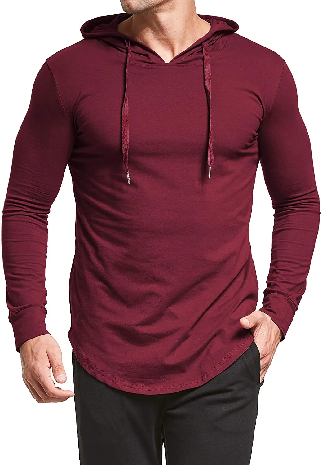 Aiyino Men's S-5X Short/Long Sleeve Fashion Athletic Hoodies Sport Sweatshirt  Pullover