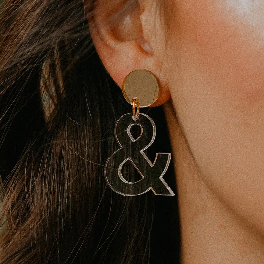 Ampersand Dangle Earrings