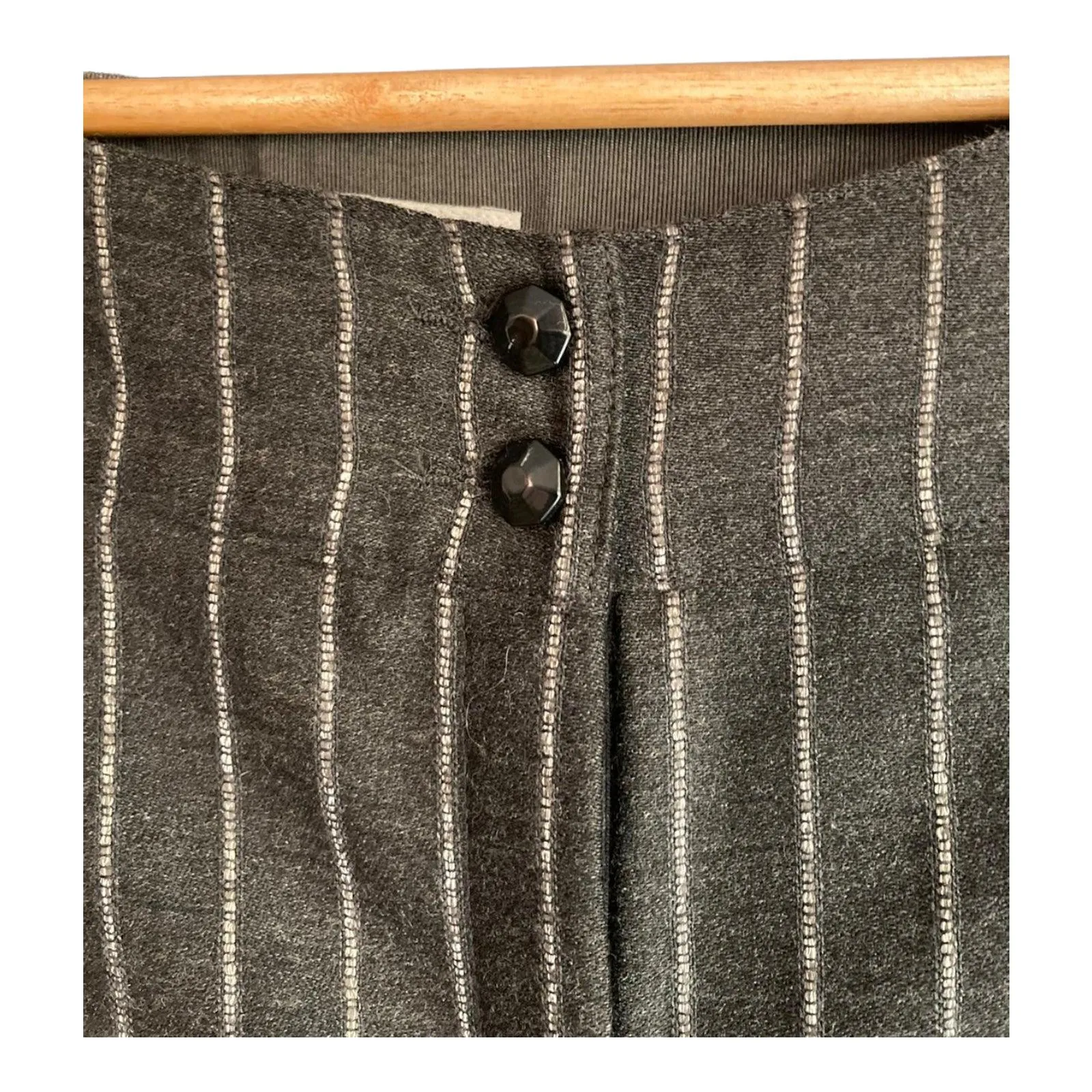 Armani Grey Pinstriped Trousers UK Size 8