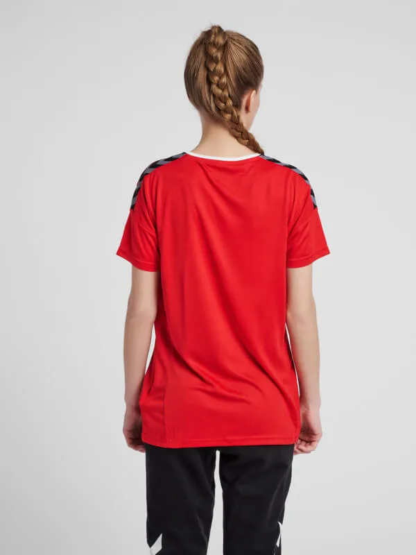 Authentic Women Polyester Red T-Shirt