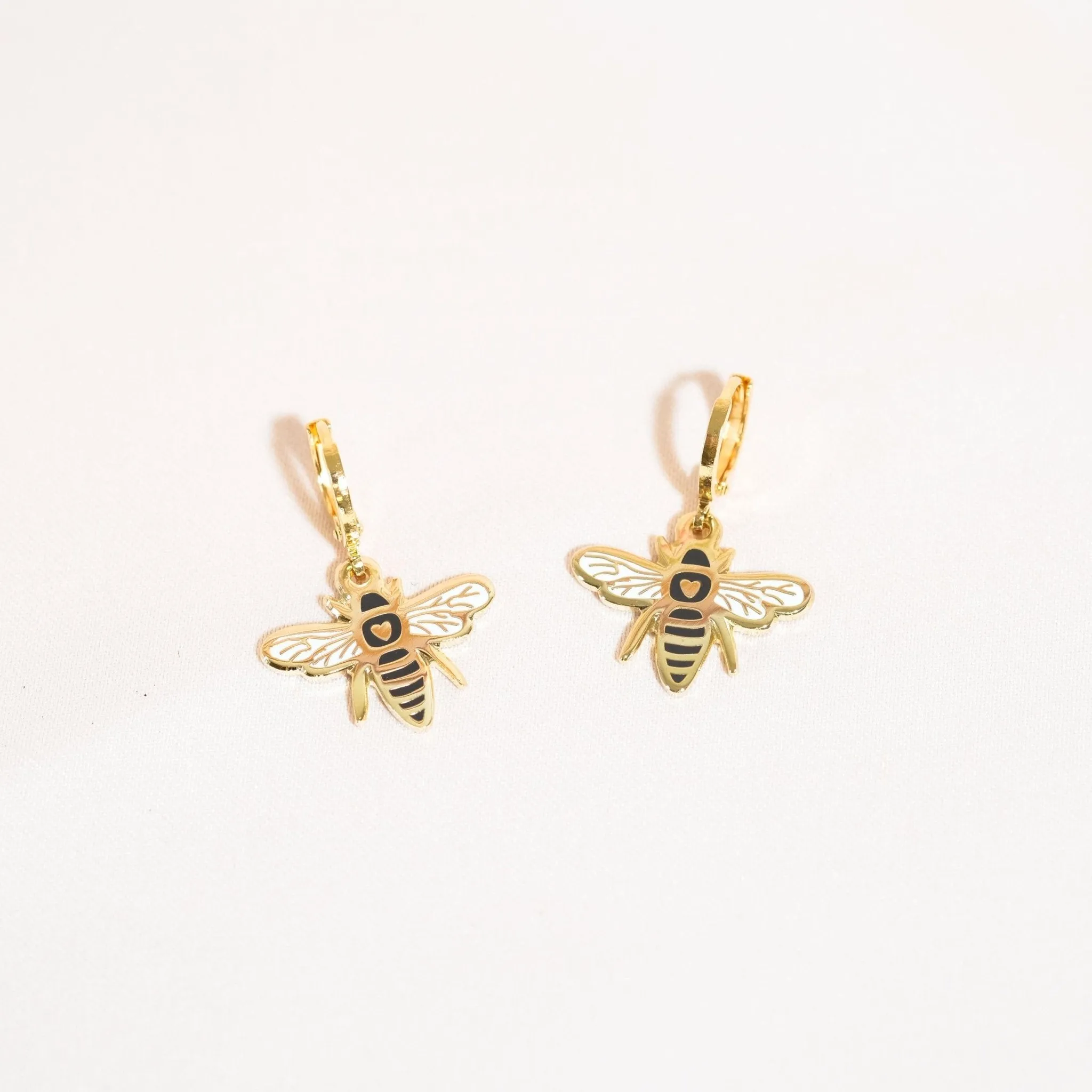 Bee Huggie Hoop Earrings