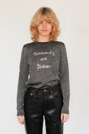 BF Diamonds are Forever Jumper in Black & Silver