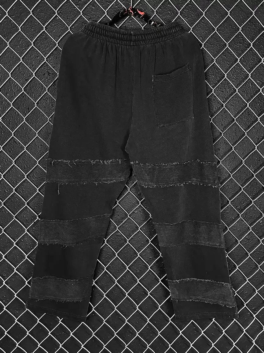 BLACK PATCHED JOGGER