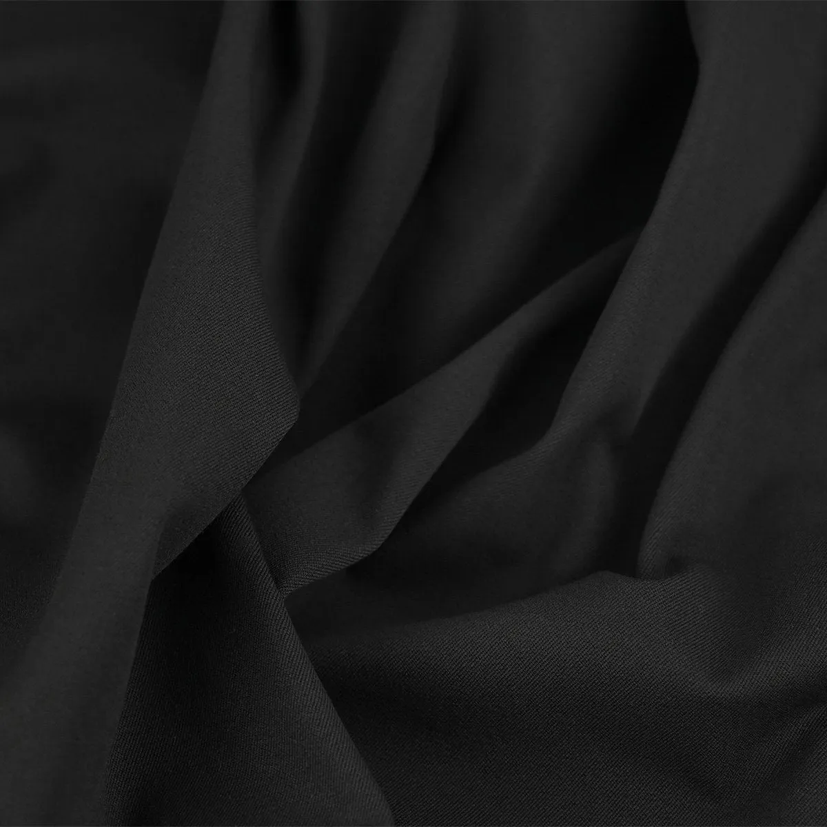 Black Stretchy Twill Fabric 96642