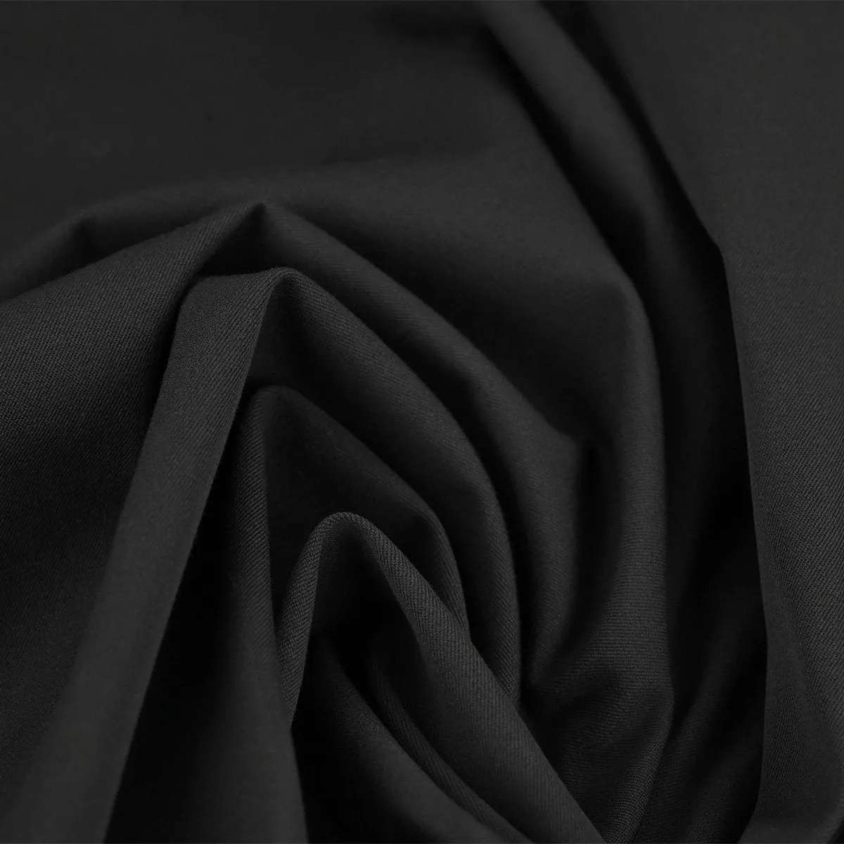 Black Stretchy Twill Fabric 96642