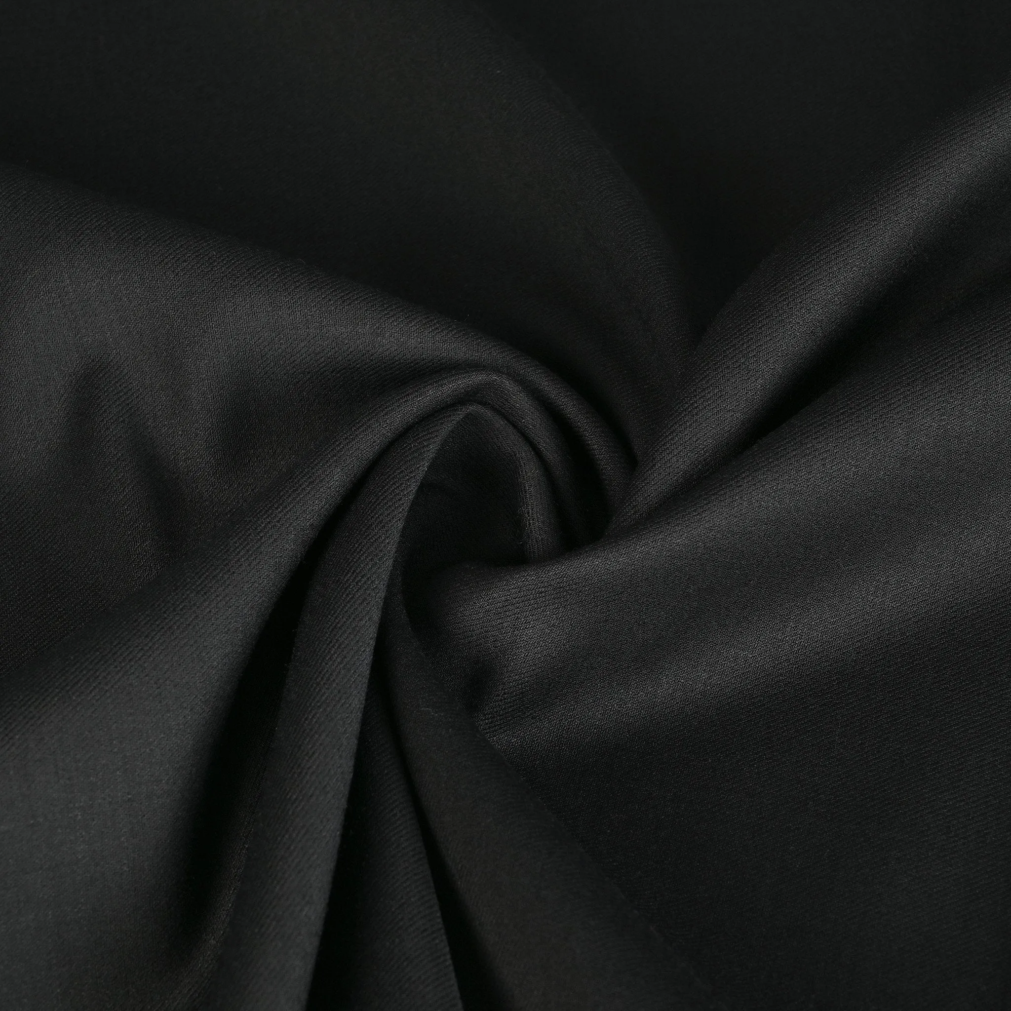 Black Suiting Crepe Fabric 97089