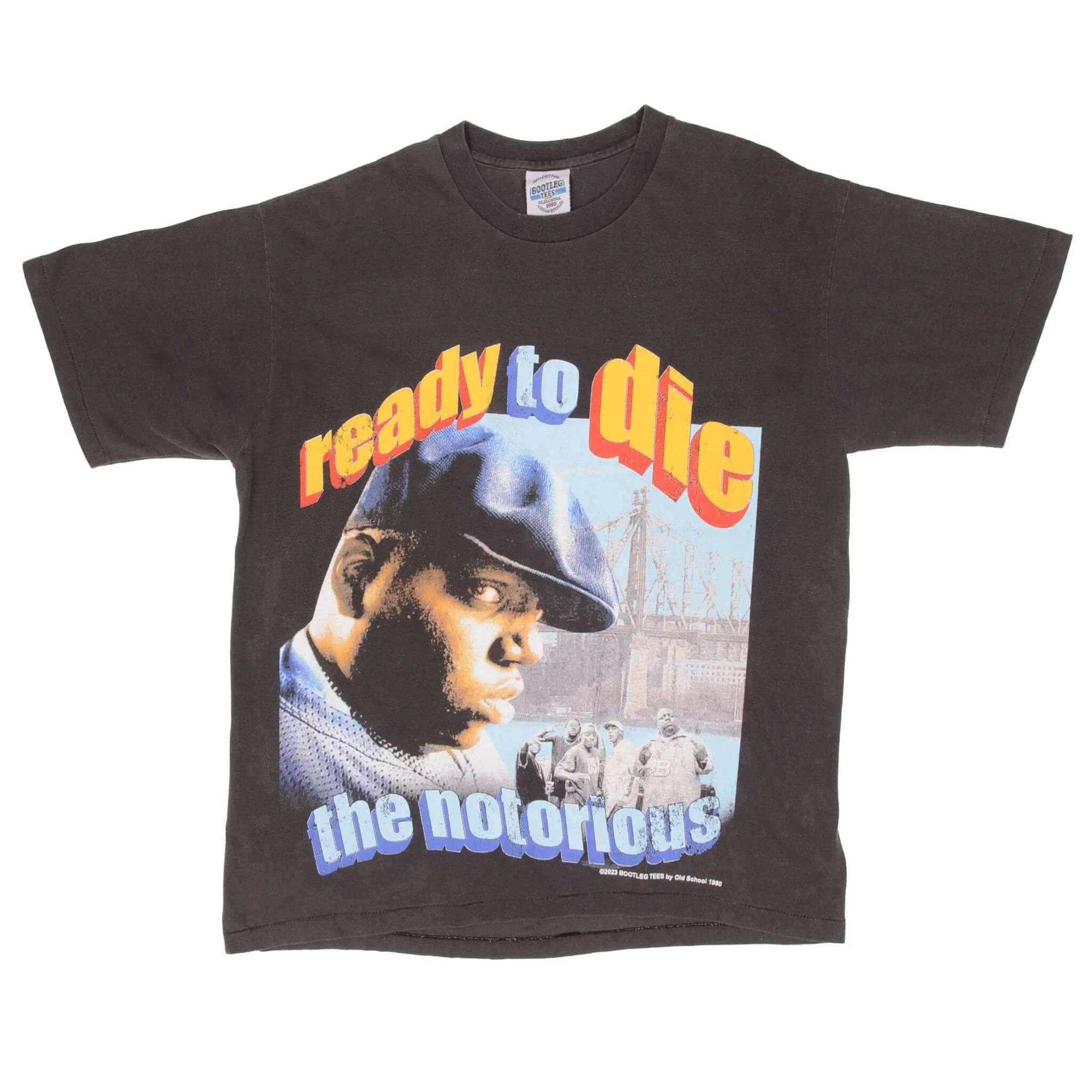 BOOTLEG RAP TEE SHIRT THE NOTORIOUS BIG READY TO DIE SIZE XL SINGLE STITCH