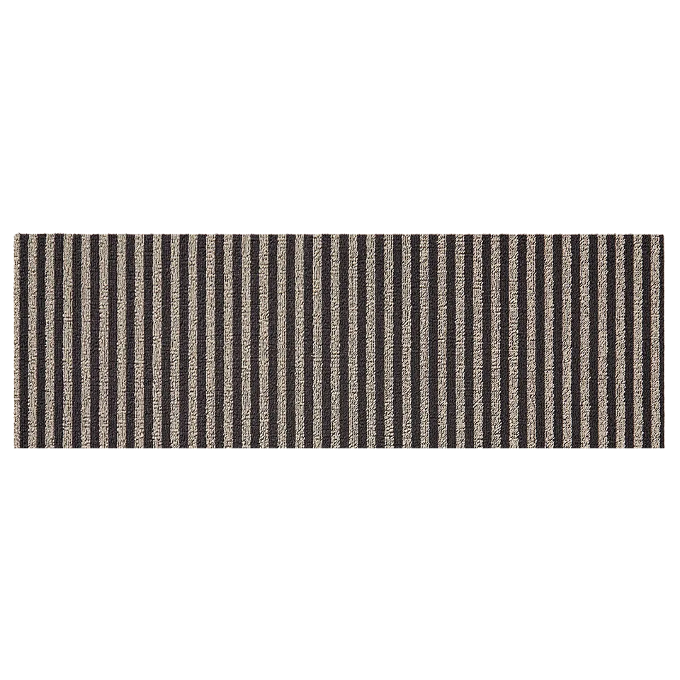 BRETON STRIPE SHAG RUNNER, GRAVEL