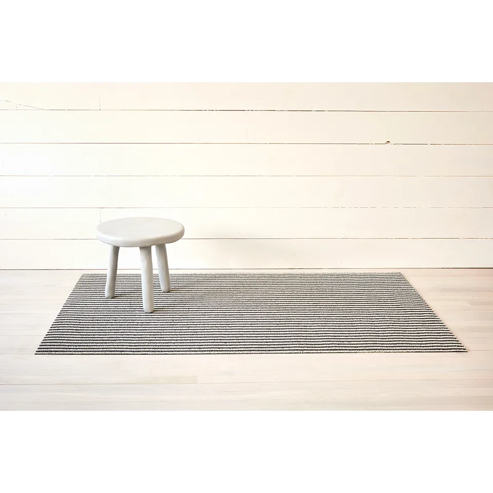 BRETON STRIPE SHAG UTILITY MAT, GRAVEL