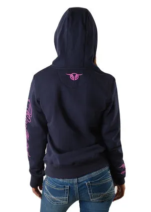 Bullzye Ladies Wildflower Pullover Hoodie - B2W2505145- On Sale