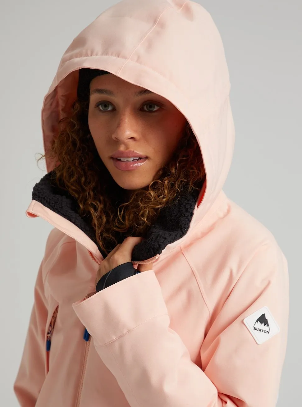 Burton Prowess Womens Jacket Peach Melba / Stout White