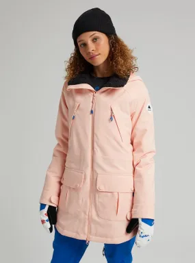 Burton Prowess Womens Jacket Peach Melba / Stout White