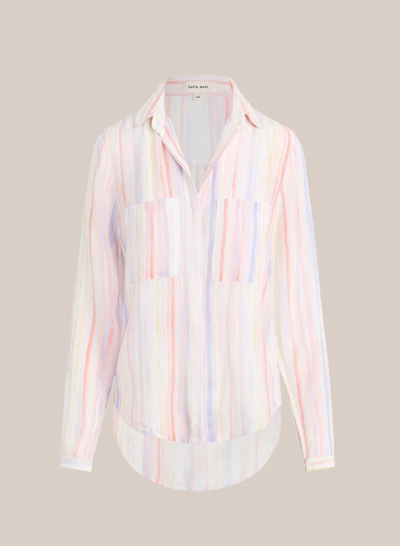 Button Down Hipster - Sunrise Stripe Print