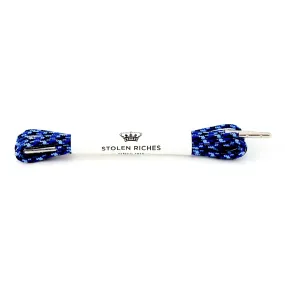 Camo Blue Dress Shoelace (Length: 32"/81cm)