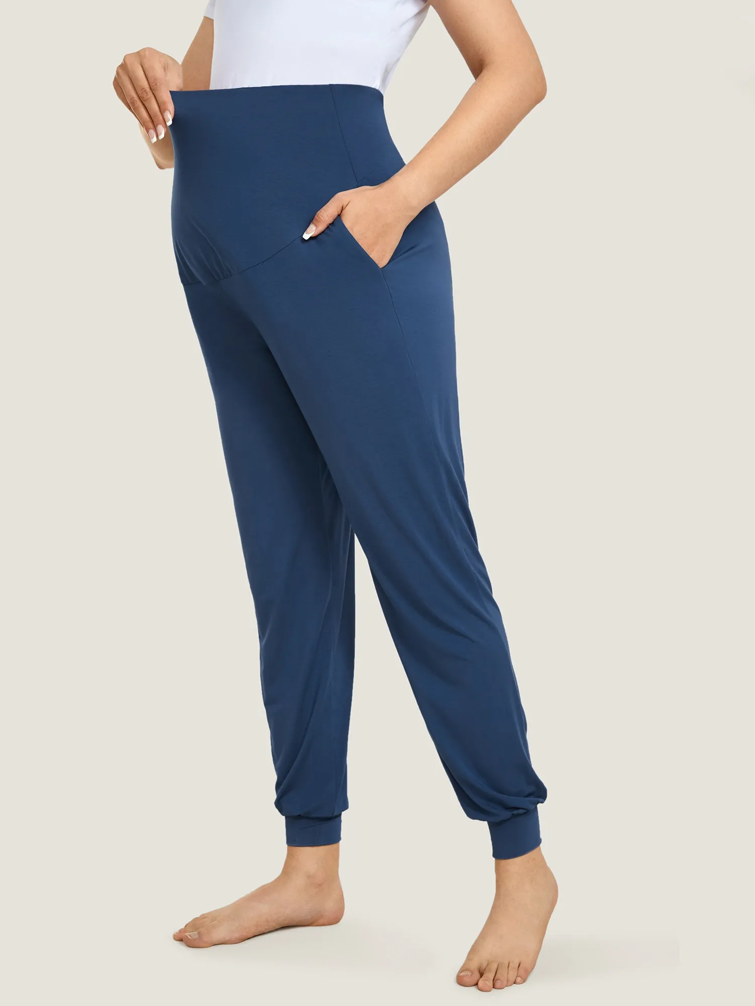 Casual Stretchy Maternity Joggers