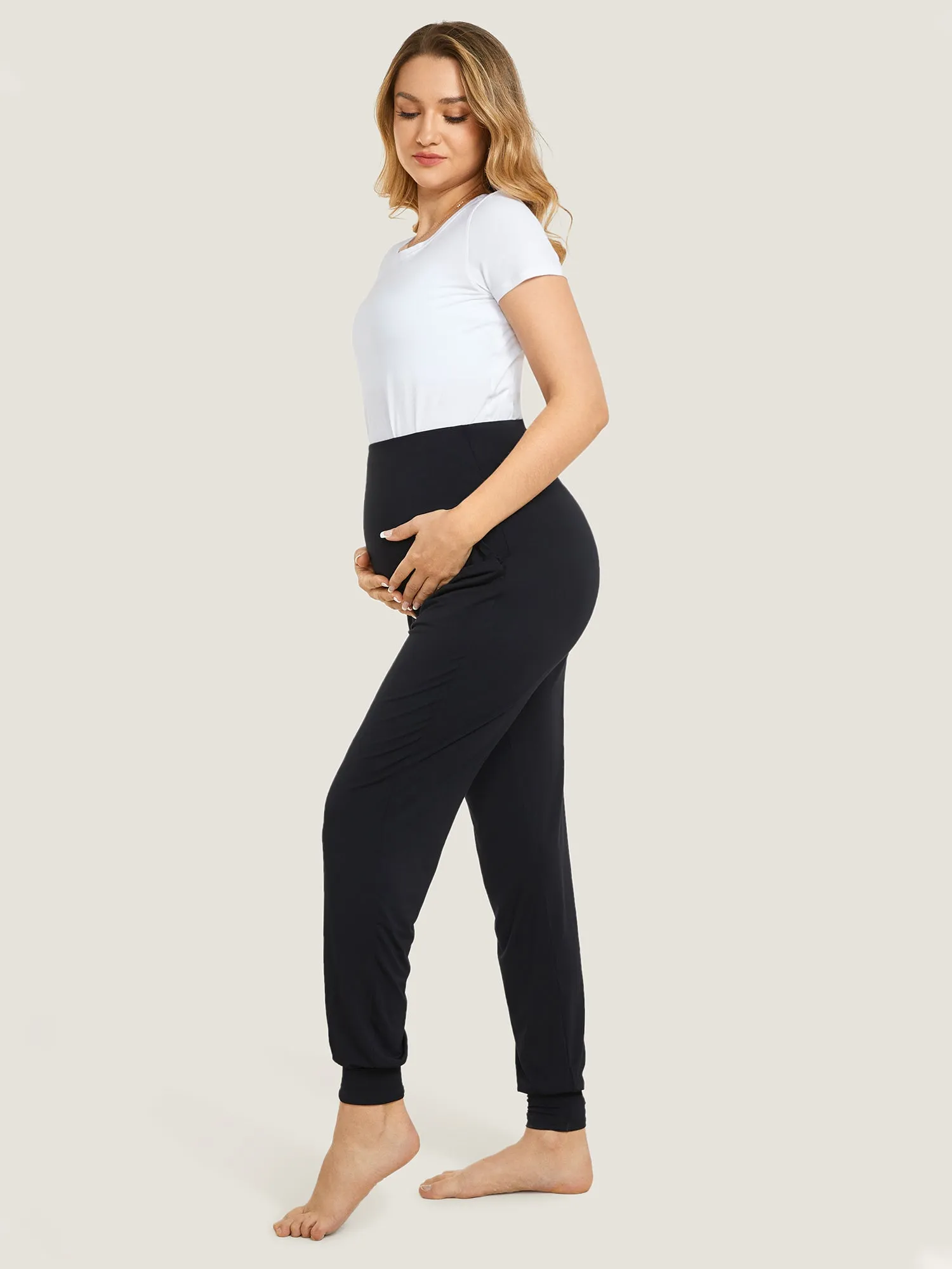 Casual Stretchy Maternity Joggers