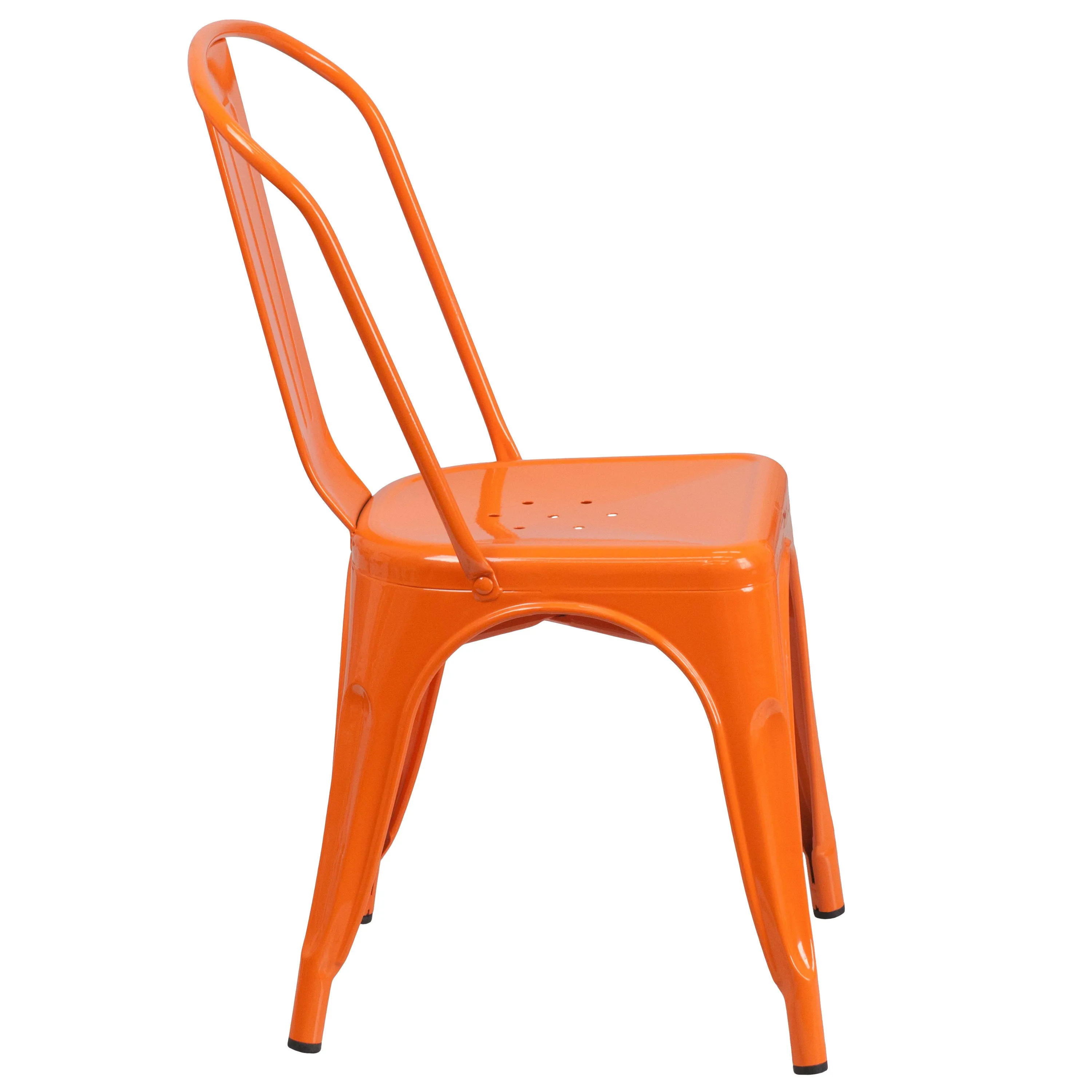 Commercial Grade Metal Indoor-Outdoor Stackable Chair