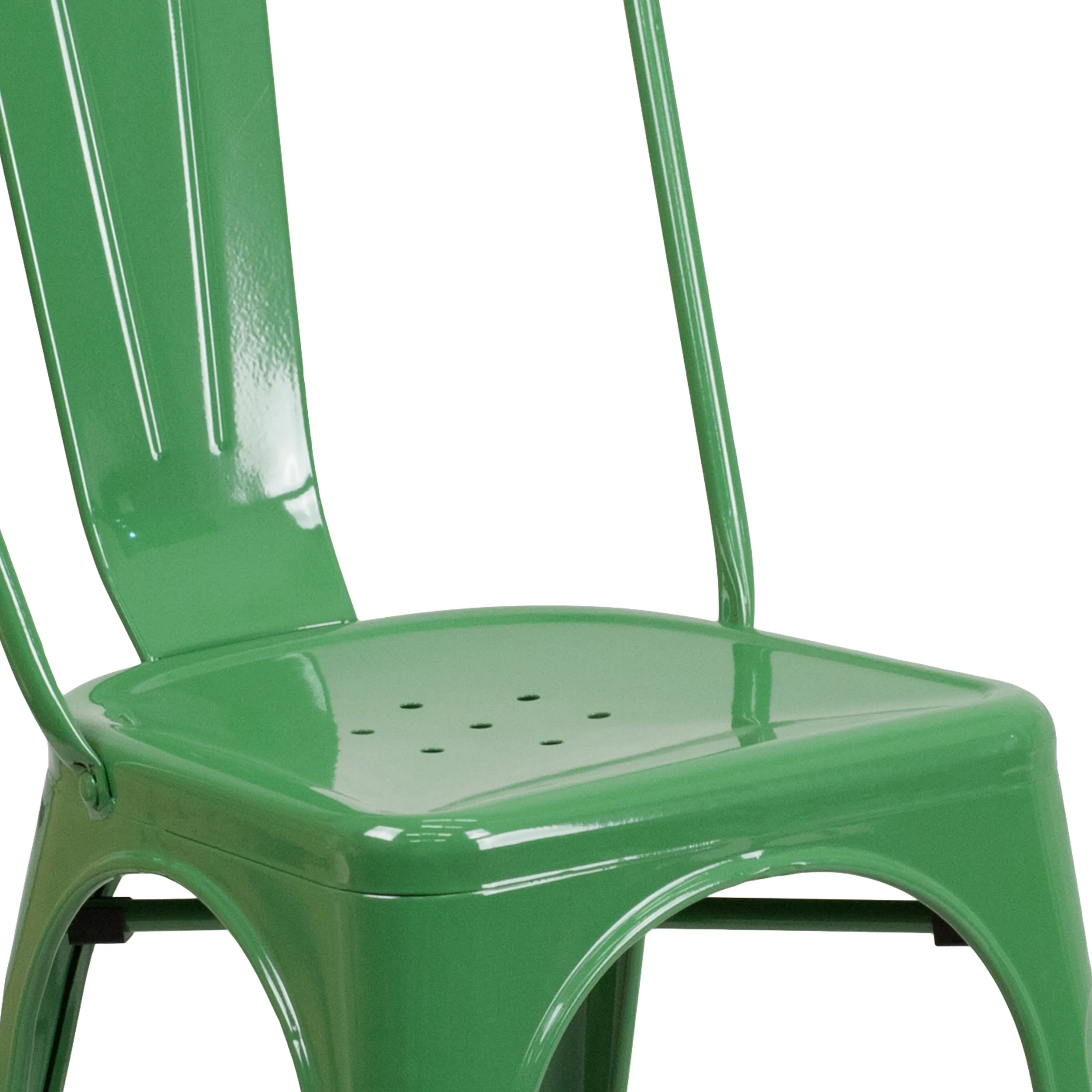 Commercial Grade Metal Indoor-Outdoor Stackable Chair