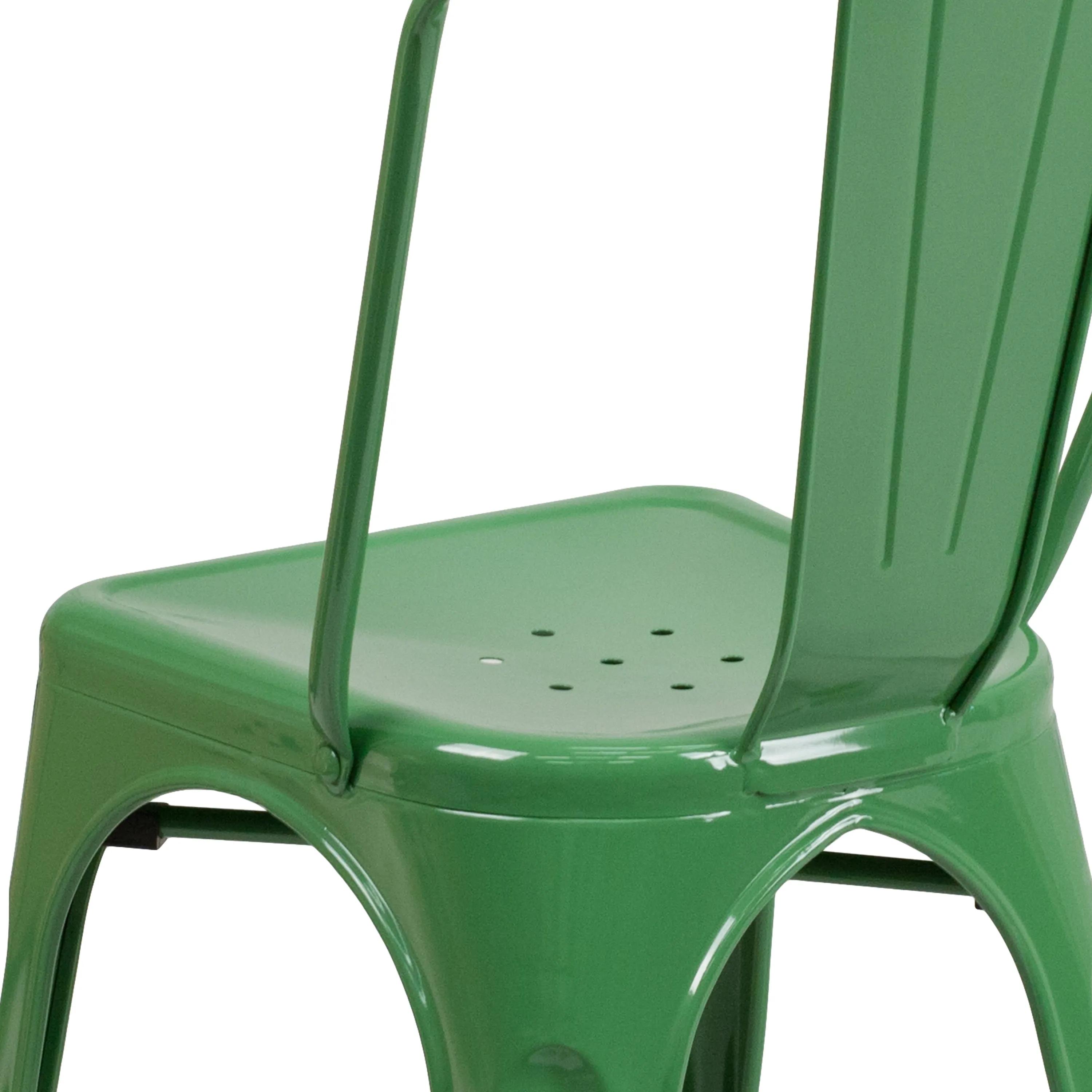 Commercial Grade Metal Indoor-Outdoor Stackable Chair