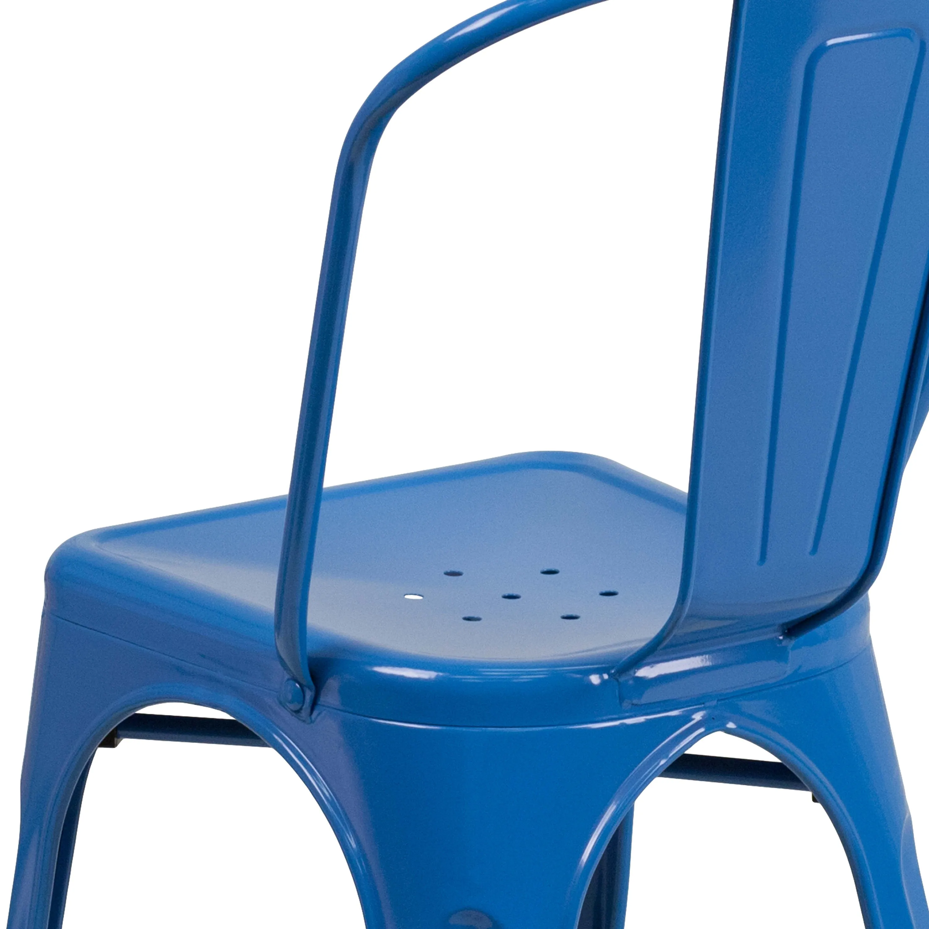 Commercial Grade Metal Indoor-Outdoor Stackable Chair