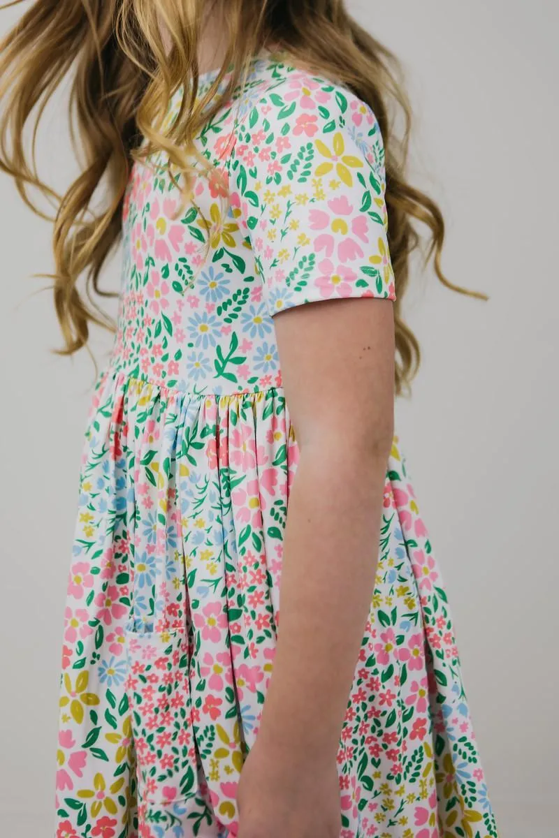 Daffodils S/s Pocket Twirl Dress