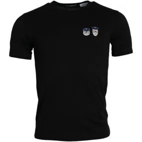 Dolce & Gabbana Black #DGFamily Cotton Crew Neck T-shirt