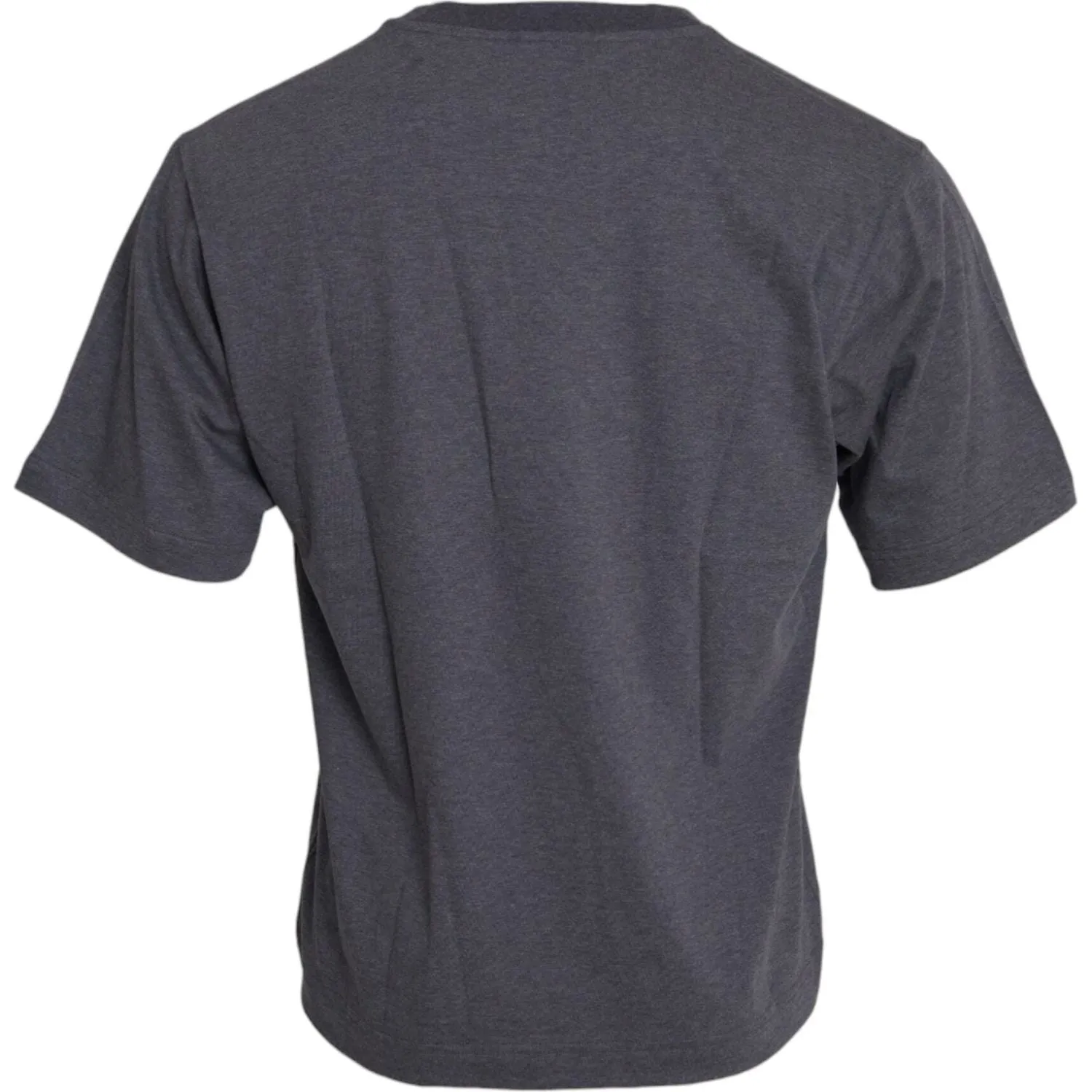 Dolce & Gabbana Gray Cotton Round Neck Short Sleeve T-shirt