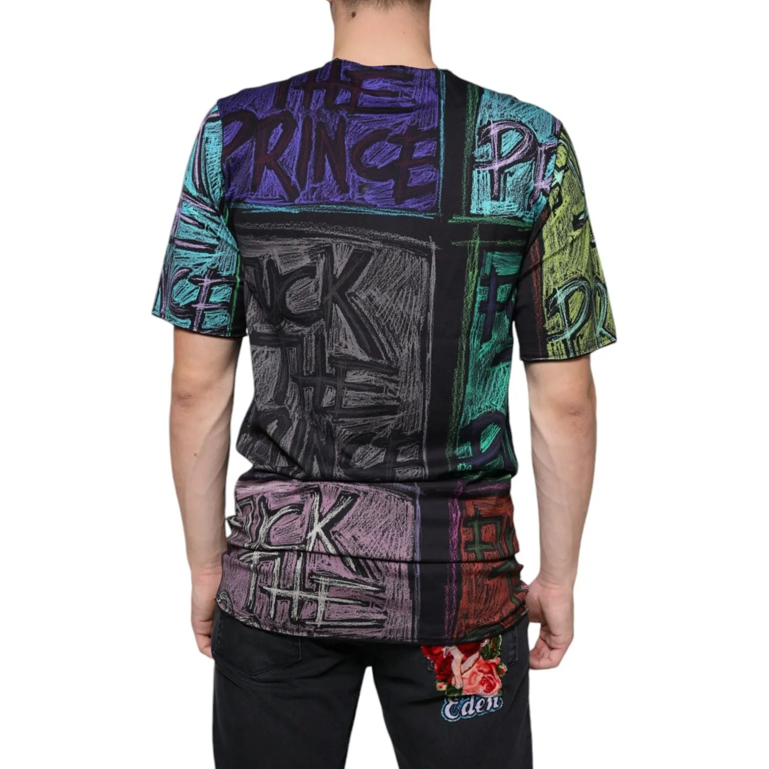 Dolce & Gabbana Multicolor Graphic Print Cotton T-shirt