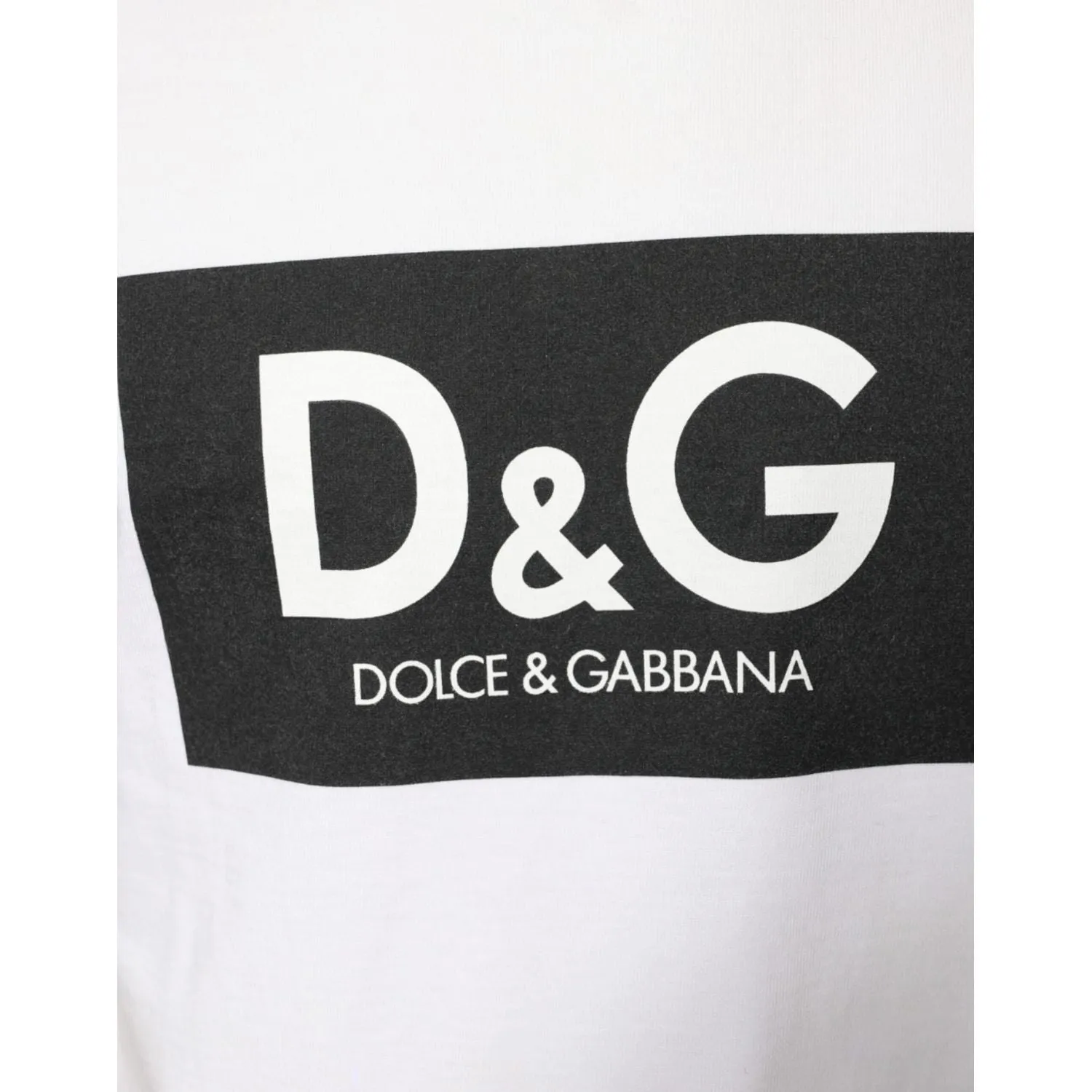 Dolce & Gabbana White Cotton DG Logo Print Casual T-shirt