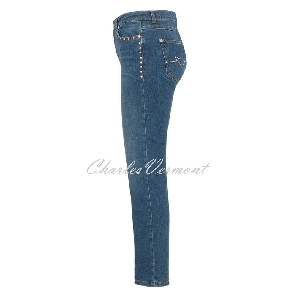 Dolcezza 'Never Without My Jeans' Embellished Stud Jean - Style 74403