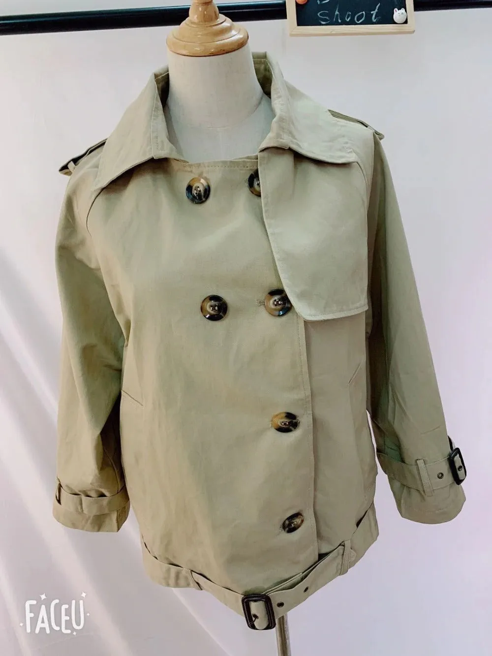 Double Breasted Plus size Winter Vintage Oversize Trench Coat