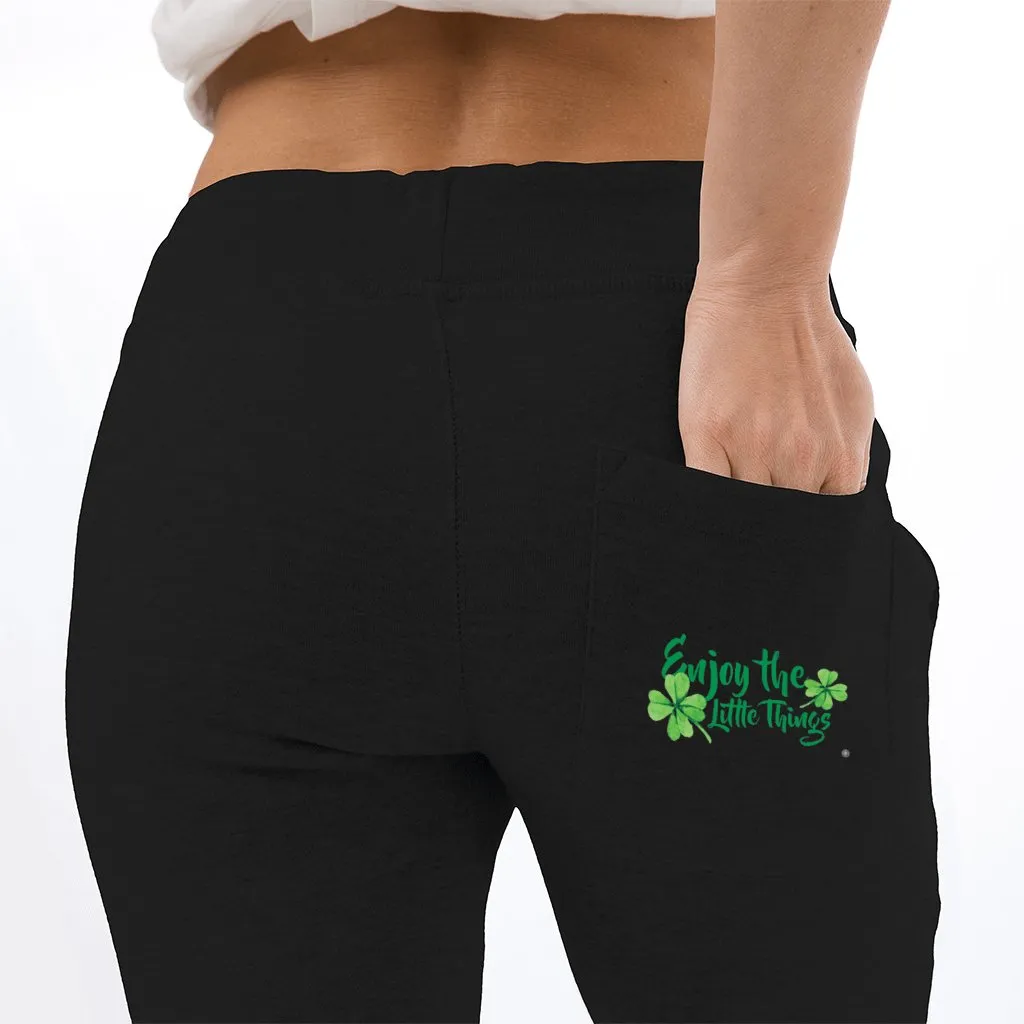 Enjoy the Little Tings Premium Fleece Joggers Tiny Zen Gardens