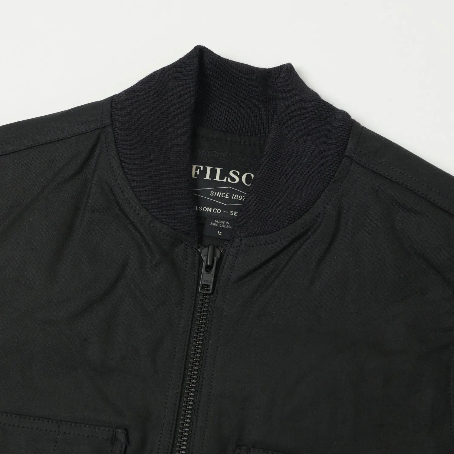 Filson Tin Cloth Insulated Work Vest - Black