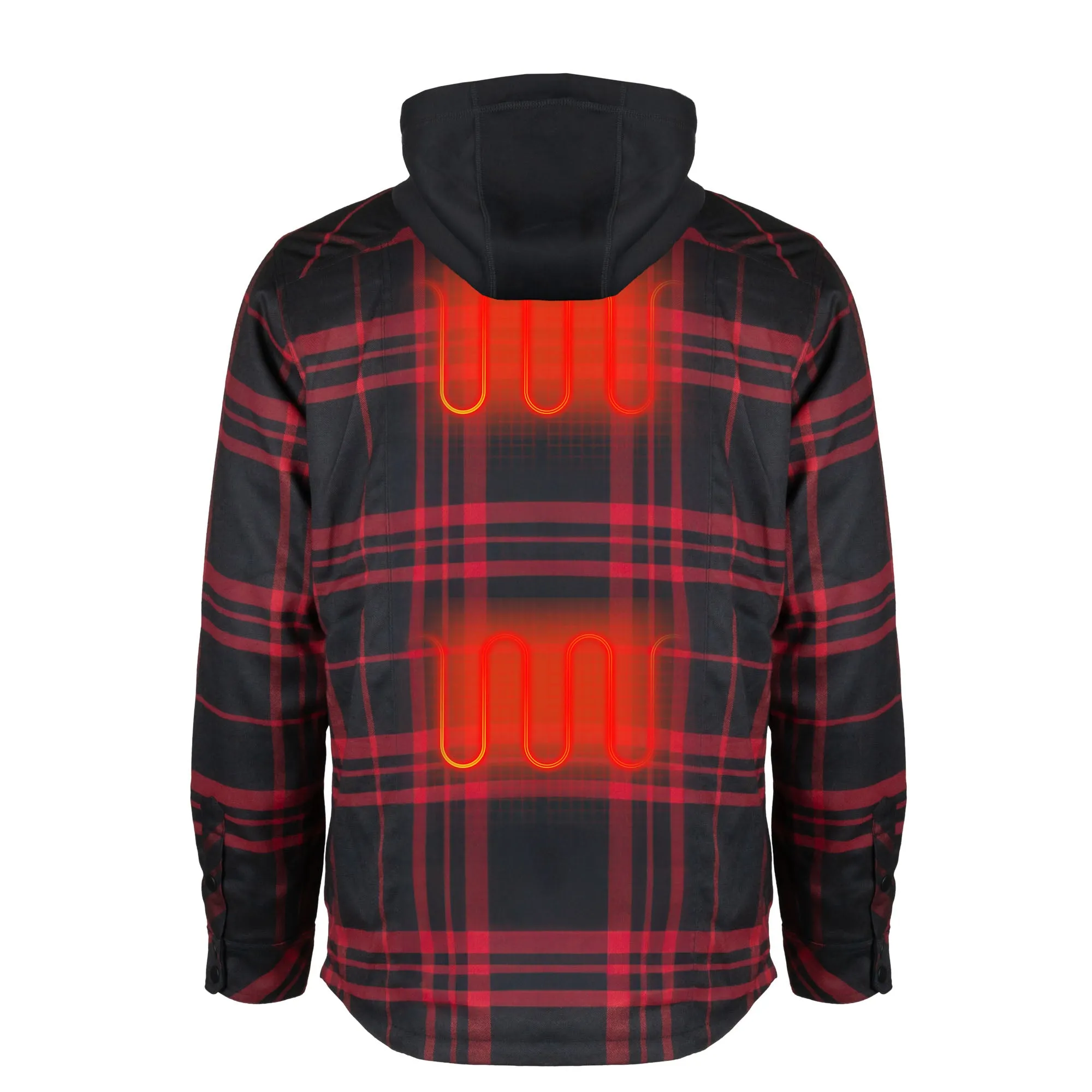 Flannel Hoodie Heated Jacket Men’s