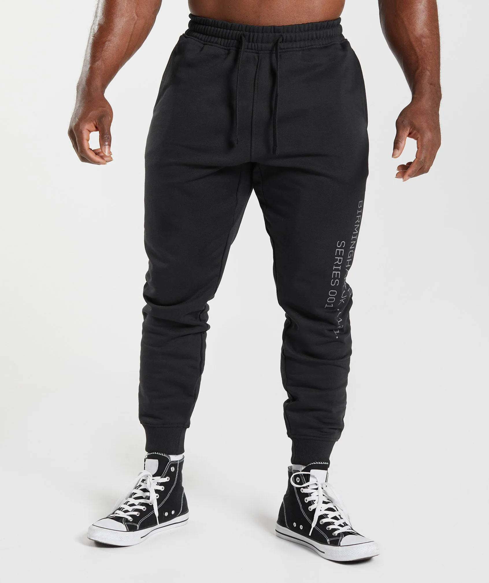 Gymshark Activated Graphic Joggers - Black