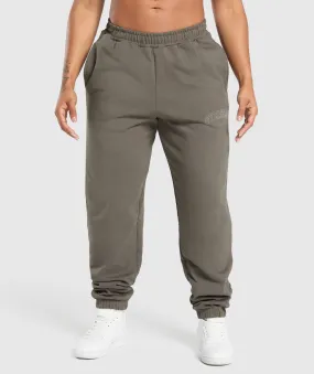 Gymshark Collegiate Joggers - Camo Brown