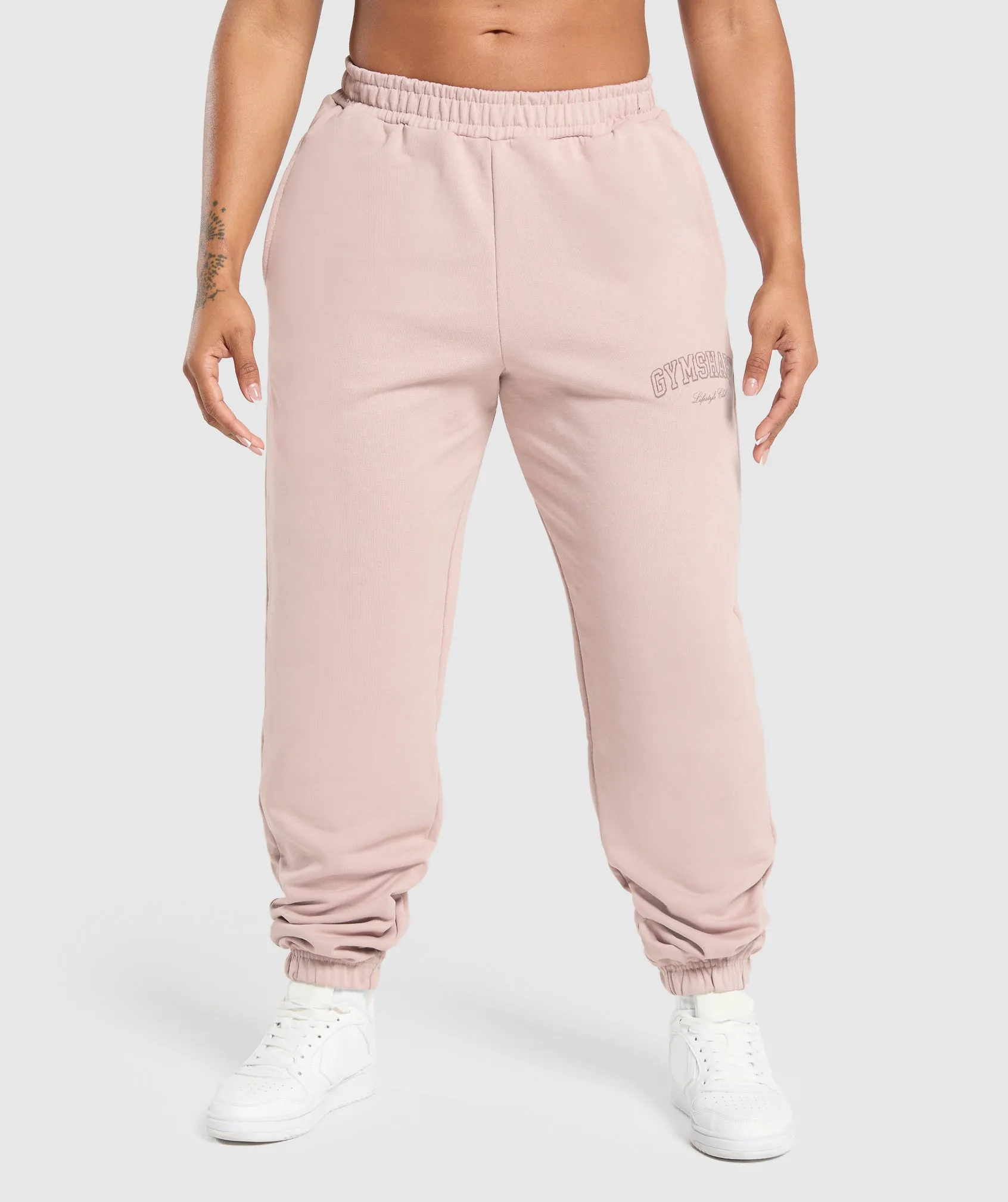 Gymshark Collegiate Joggers - Muted Pink