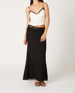 Hailey Lace Trim Maxi Skirt